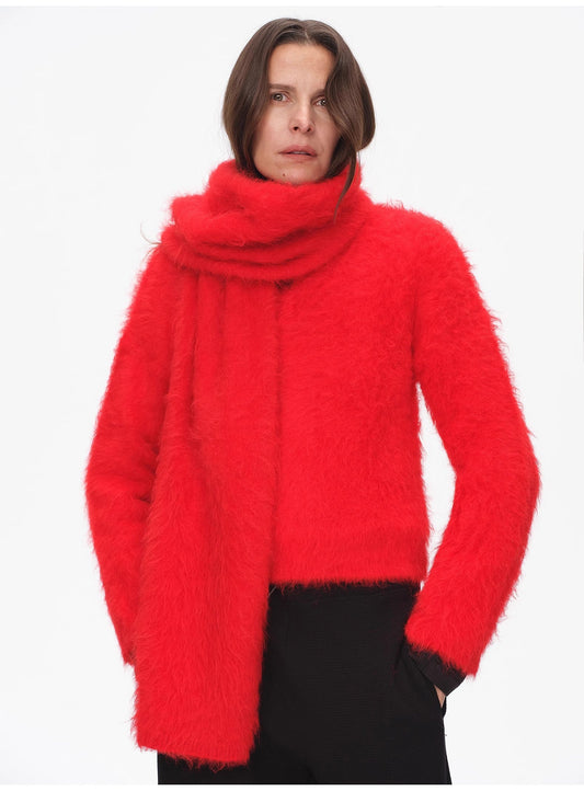 Winter Alpaca Wool Scarf for Women-1