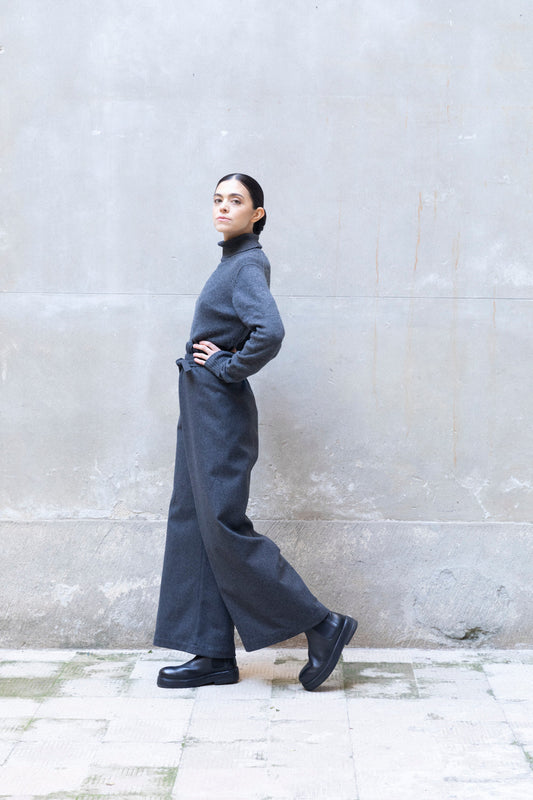 Wide-Leg Long Pants-1