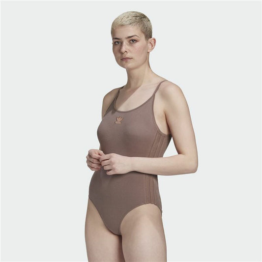 Leotard Adidas Originals RIbbed Brown-1