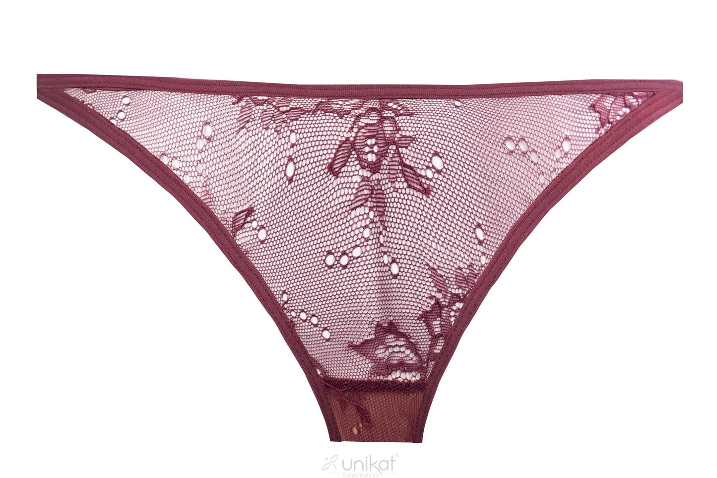 Sheer Mesh Lace Thong Panty Caro-2