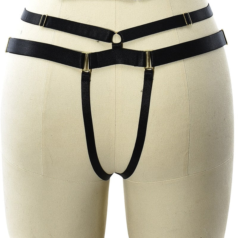 Wholesale Wire Harness Straps Cutout Harness Underwear Back View