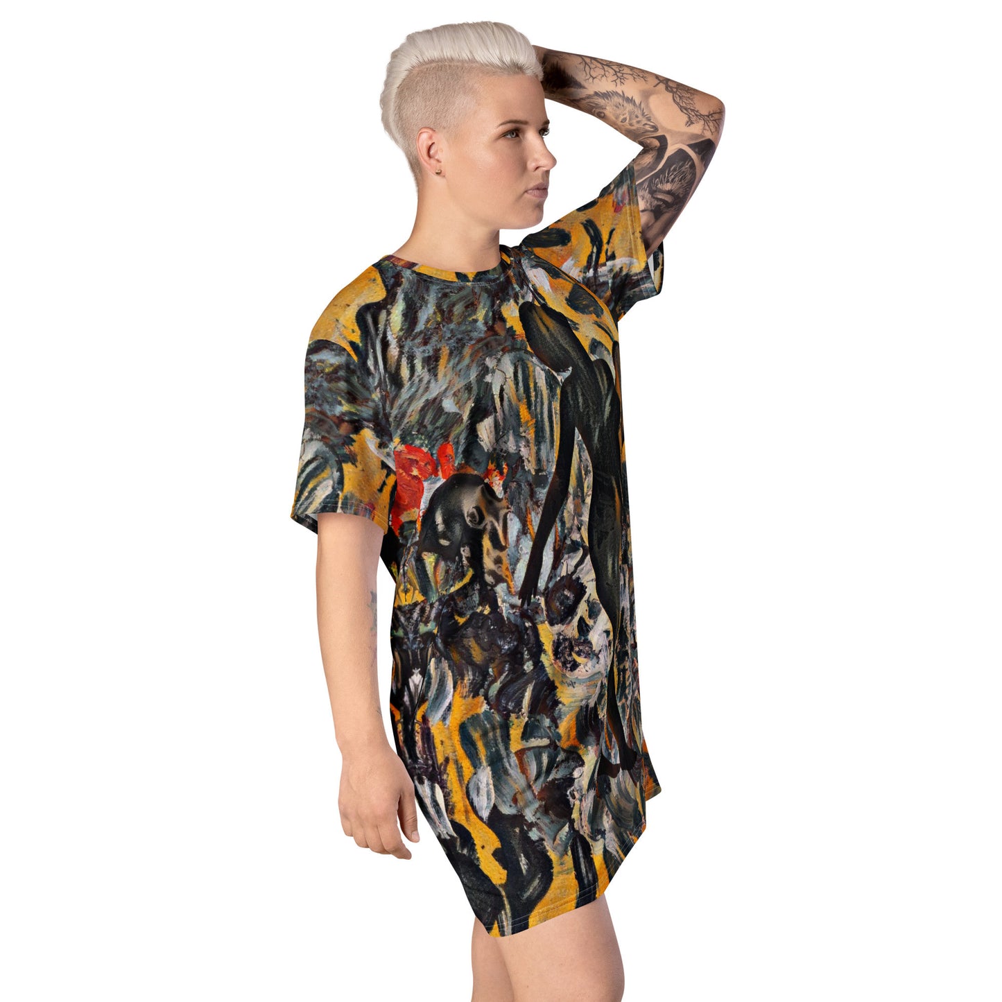 ANADYSIS ART T-shirt Dress by Gianneli-8