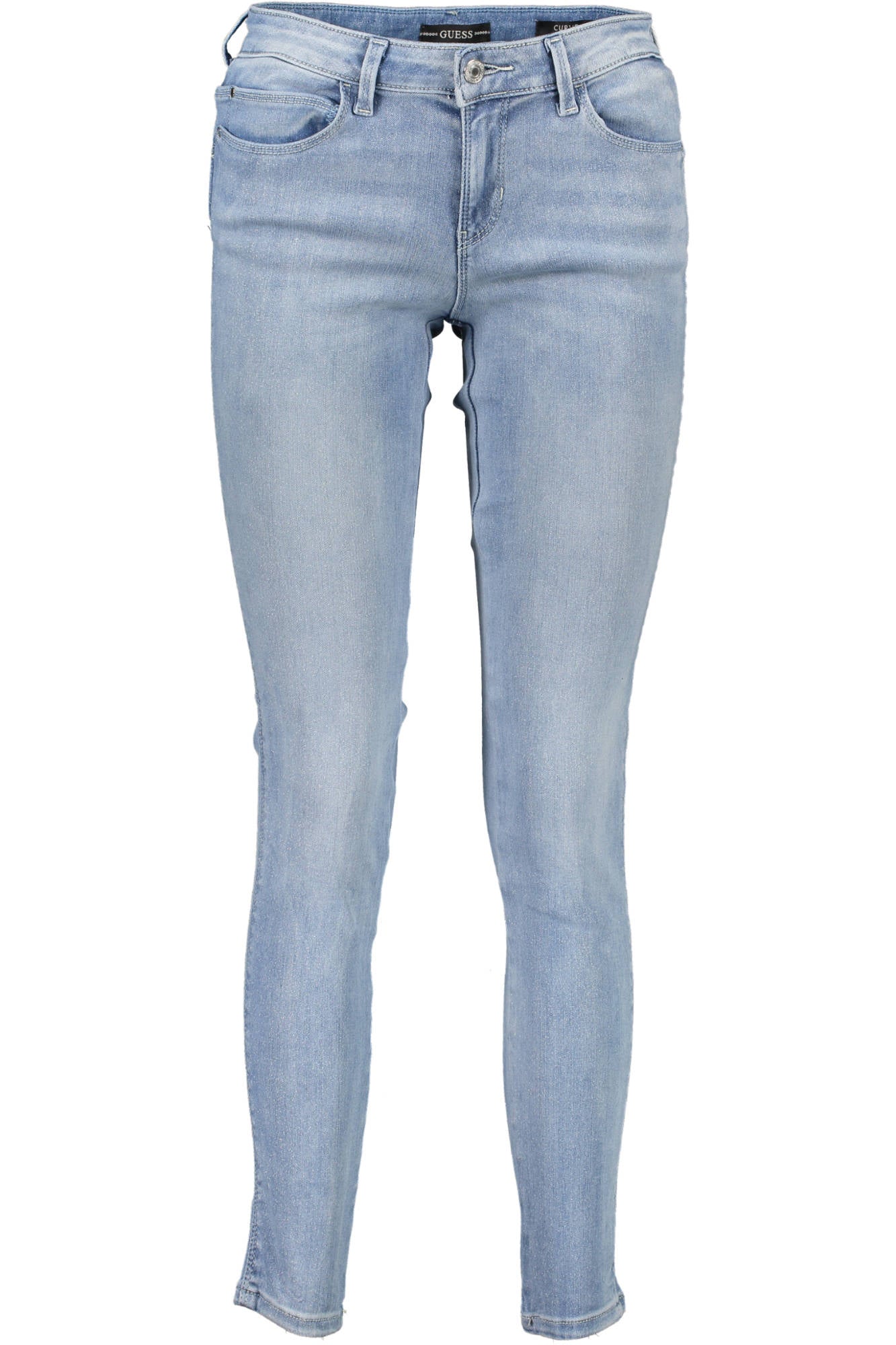 GUESS JEANS JEANS DENIM WOMAN LIGHT BLUE-0