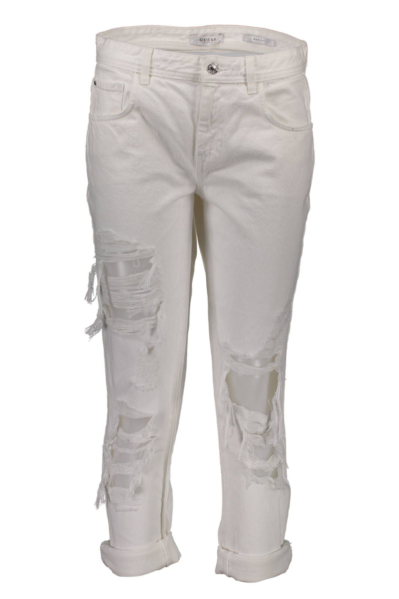 GUESS JEANS JEANS DENIM WOMAN WHITE-0