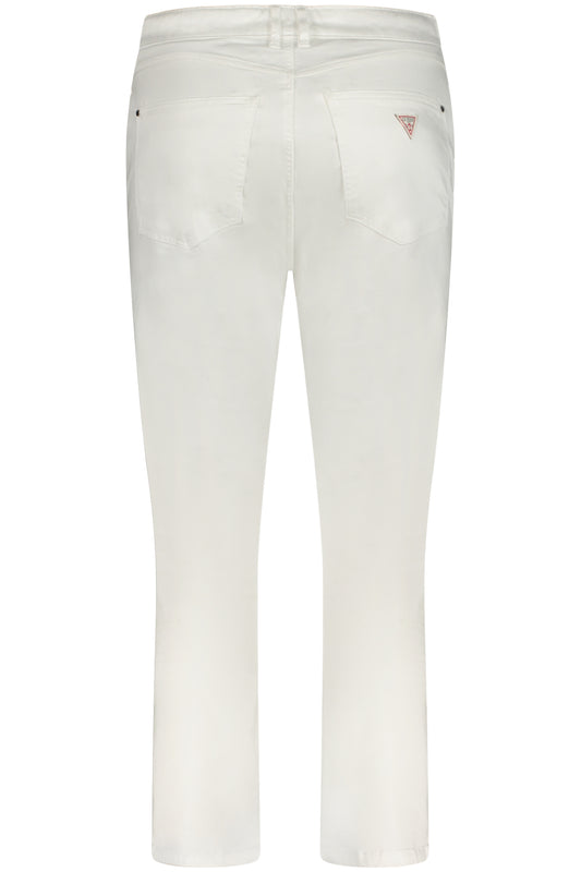 GUESS JEANS WOMEN'S WHITE DENIM JEANS-1