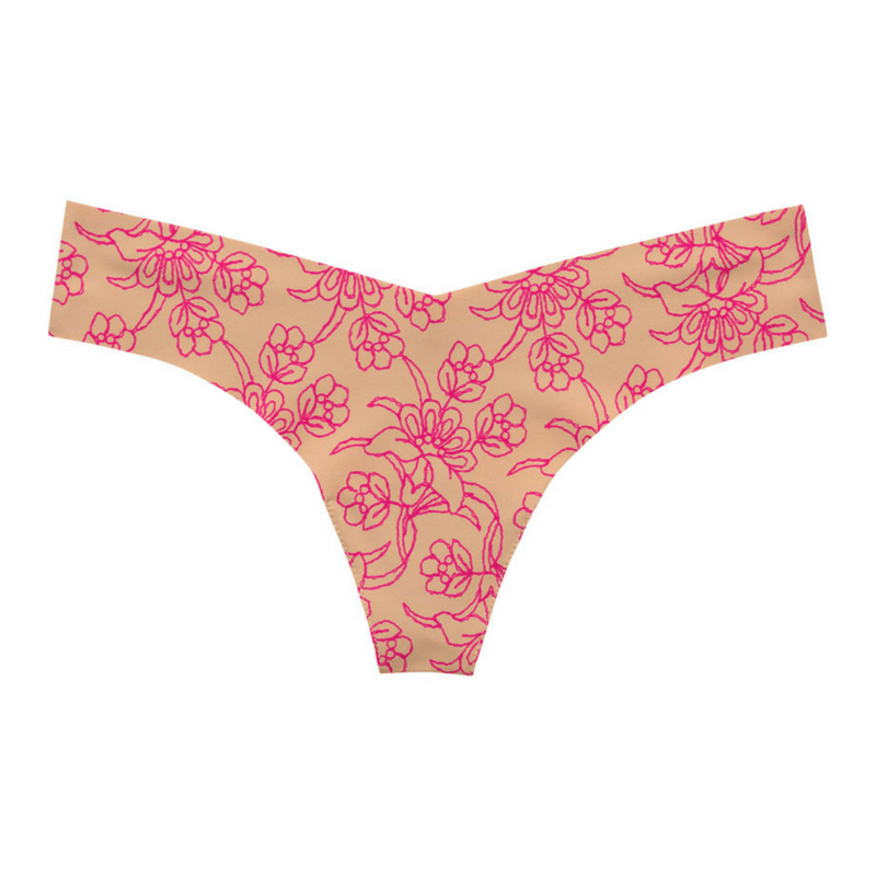 Playful Print Seamless Thong Panty Commando-4