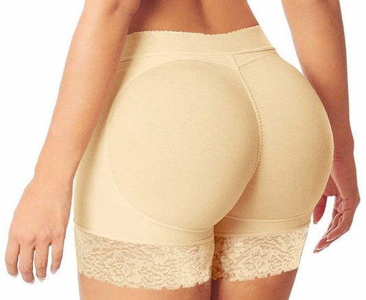 FAKE ASS Womens Butt and Hip Enhancer Booty Padded Underwear Panties Body Shaper Seamless Butt Lifter Panty Boyshorts Shapewear-1