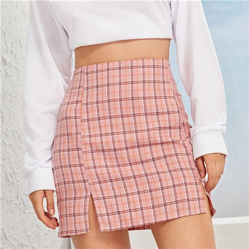 Mini Skirt Women Bottoms Autumn Streetwear Casual A Line Basic Ladies Pencil Skirts-5