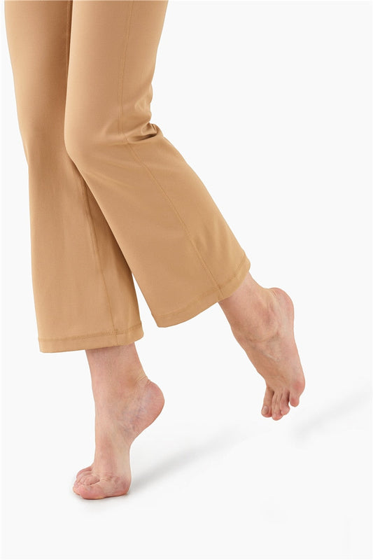 Sports Leggings Women High Waist Wide Legs Yoga Pants Solid Fashion High Elastic Push Up Work Out Pants For Women Jogging Pants-1