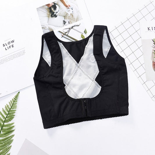 Sleeveless Corrective Underwear Invisible Chest Lifter Body Corrector Woman Lifting Shapewear Tops Nylon Corset-1