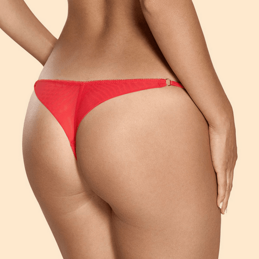Ajour Allegro Low Rise Adjustable Lace Thong-1