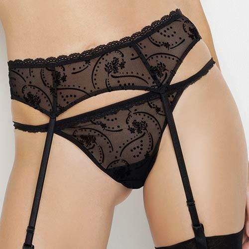 Lise Charmel Jolie Muse Sheer Mesh Lace Garter Belt-0