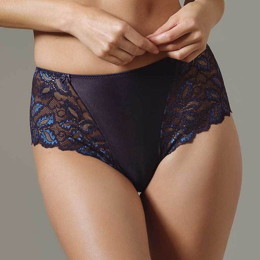 Sheer Lace Tanga Panty Lavinia Dare Me Navy Blue-1