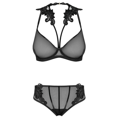 Sexy Sheer Demi Bra & Mesh Bikini Panty Set Majesty-2