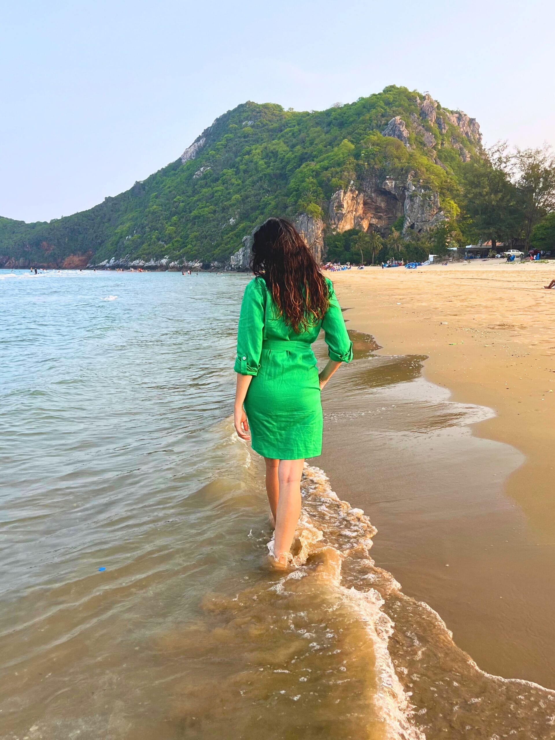 Linen Button Down Dress with Pockets-4