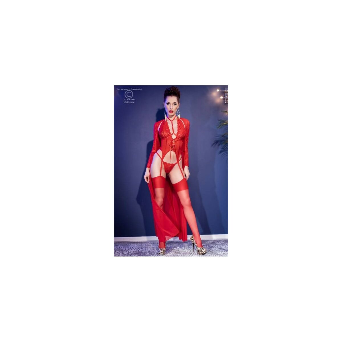 Leotard Chilirose Red S-2