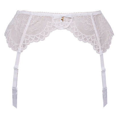 Sheer Lace Garter Belt Gossard Superboost Lace White-2