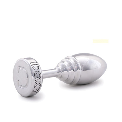 Doxy Ribbed Metal Butt Plug-3