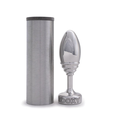 Doxy Ribbed Metal Butt Plug-4