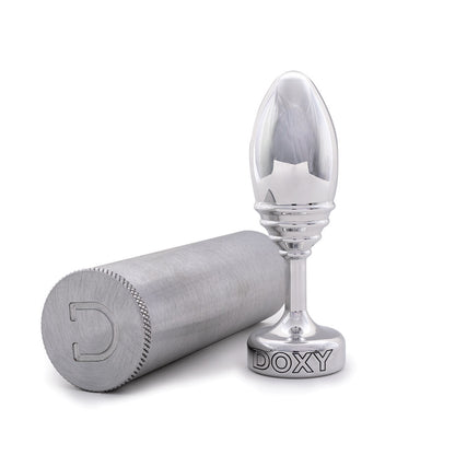 Doxy Ribbed Metal Butt Plug-1