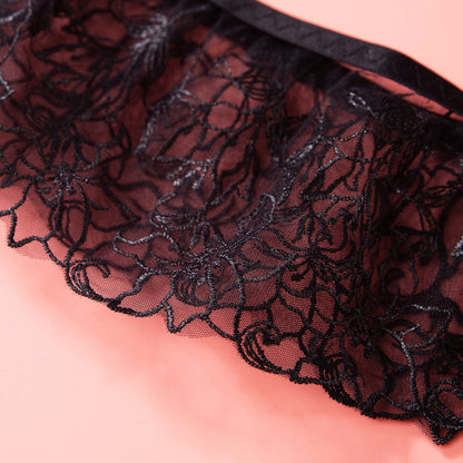 Wholesale Sheer Lace Garter Lingerie Ensemble-18
