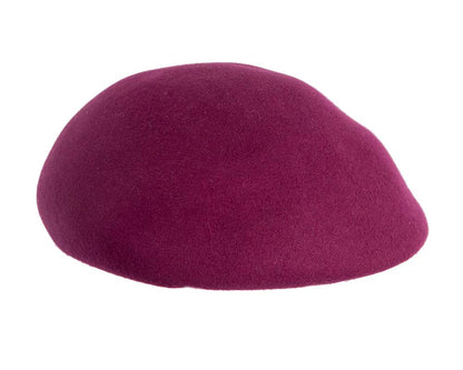 Fuchsia winter felt beret-2