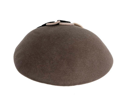 Grey winter felt beret CU615-2