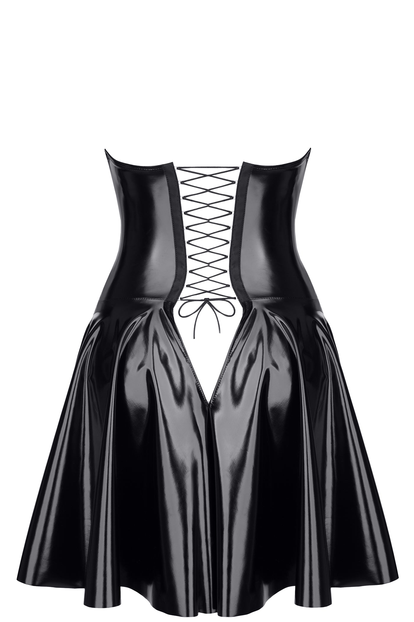 black vinyl mini dress TDJutta001 - 5XL-1