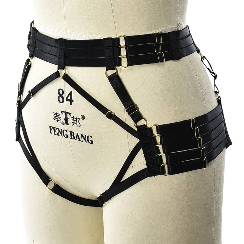 Dropshipping Sexy Open Crotch Waist Harness Underwear Site View