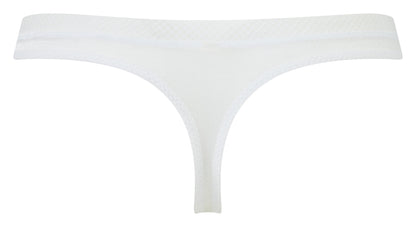 Sheer See Through Thong Panty Gossard Glossies White-3