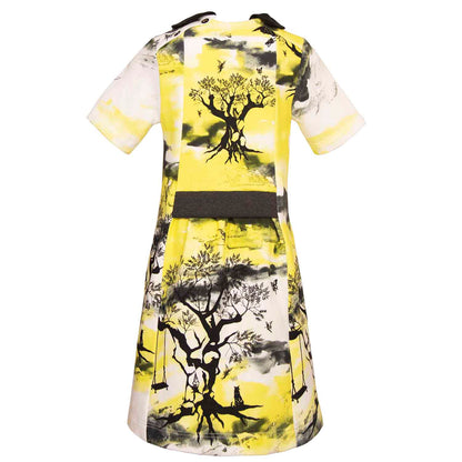 Kids A-line Dress with Print-2