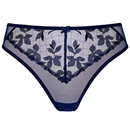 Sheer Floral Embroidery Thong Gorteks Mona-4