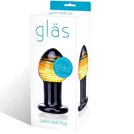 Glas 3.5 in. Galileo Glass Butt Plug-0