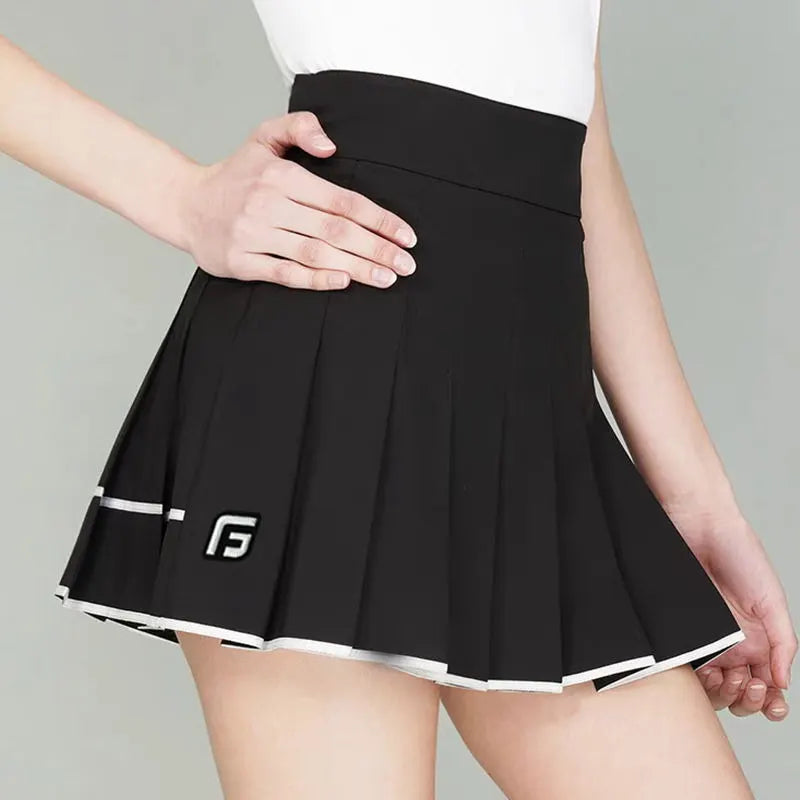 Golf Women's Summer Autumn Short Pleat Skirt High Waist Slim Fit Outdoor Sports Skirt Tennis Skirt Women's Apparel-0