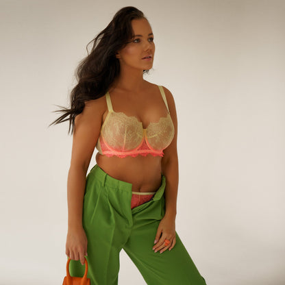 Sheer Lace Full Figure Bra Kinga Sunday-3