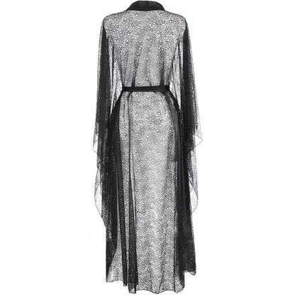 Sexy Sheer Lace Robe Axami Black Panther-3