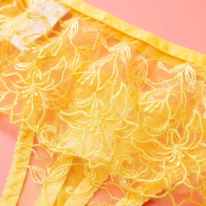 Wholesale Sheer Lace Garter Lingerie Ensemble-37
