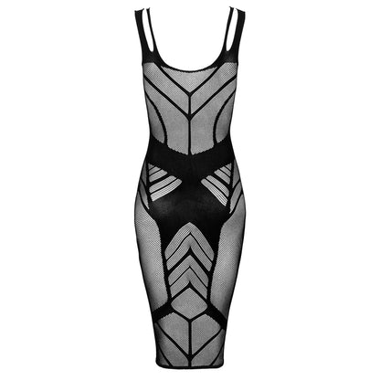 Sexy Black Dress Obsessive Flirtatious Curves-4