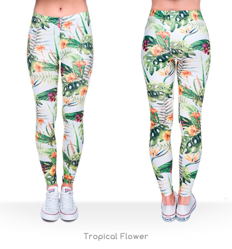 Brand Fashion Camo Branches 3D Printing High Quality Slim Legging Women Casual Home Leggings Woman Pants-4