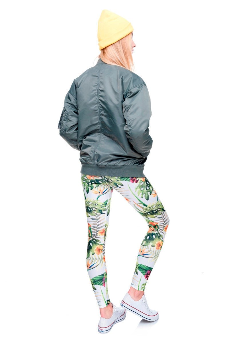 Brand Fashion Camo Branches 3D Printing High Quality Slim Legging Women Casual Home Leggings Woman Pants-2