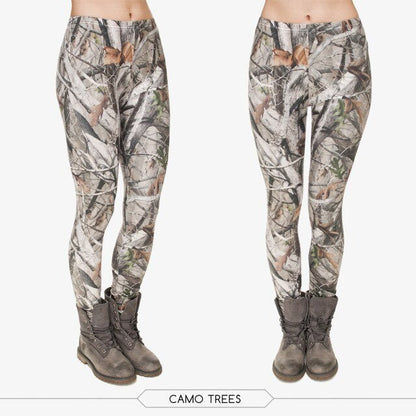 Brand Fashion Camo Branches 3D Printing High Quality Slim Legging Women Casual Home Leggings Woman Pants-7