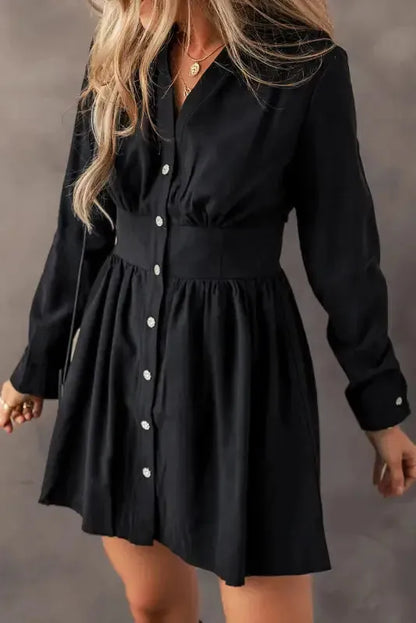 Curve Caress Shirt Dress-0