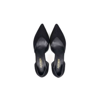 Cut-Out Leather Stiletto Pumps-3