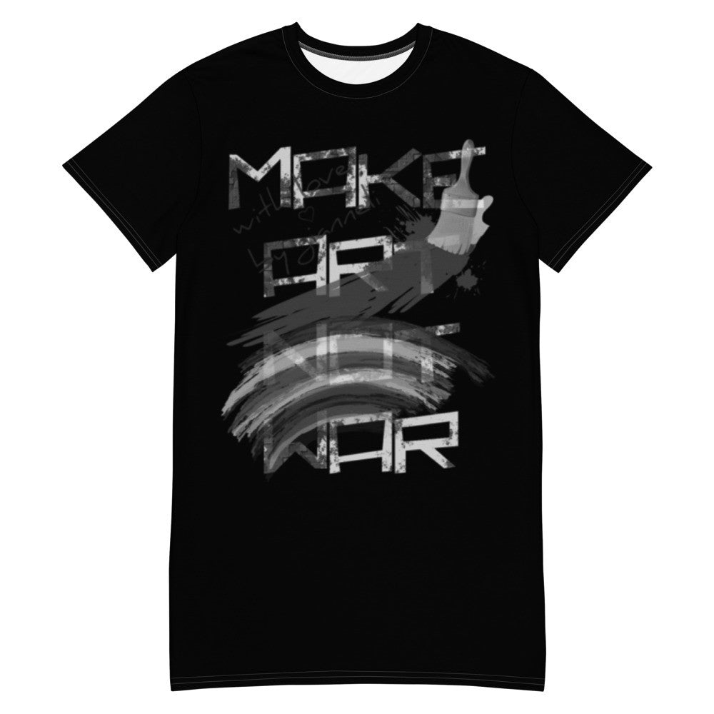 MAKE ART T-shirt Dress by Gianneli-0