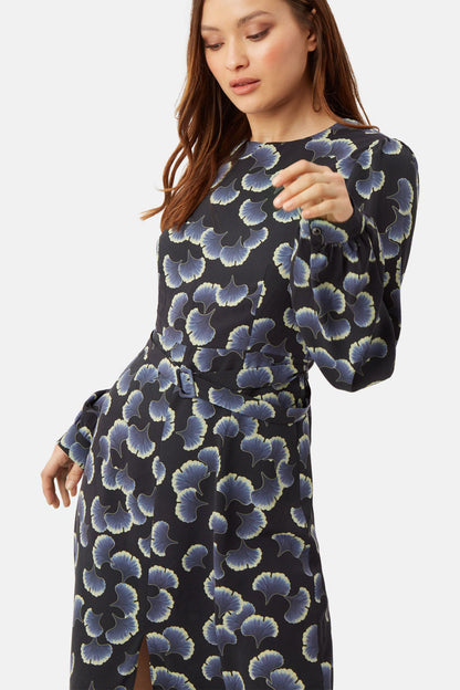 Barbara Casual Dress with a Slit-0