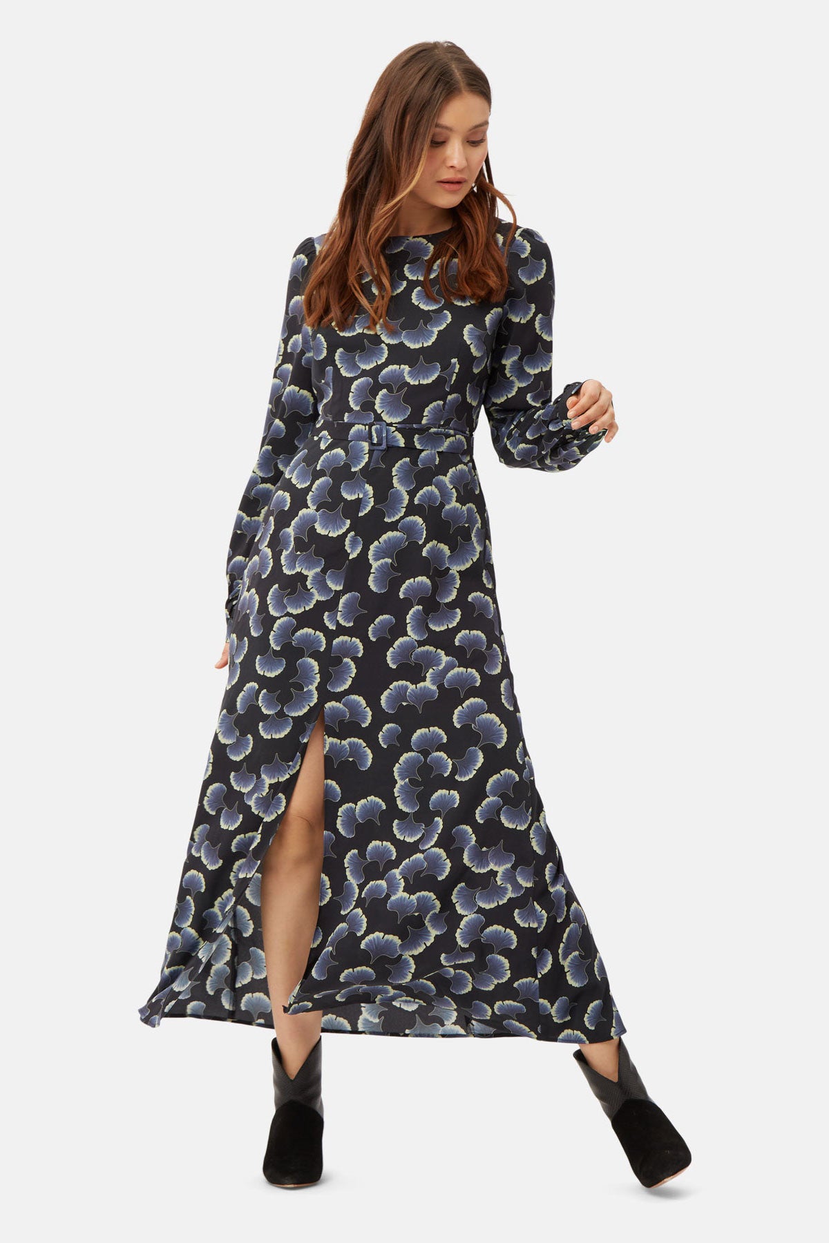 Barbara Casual Dress with a Slit-2