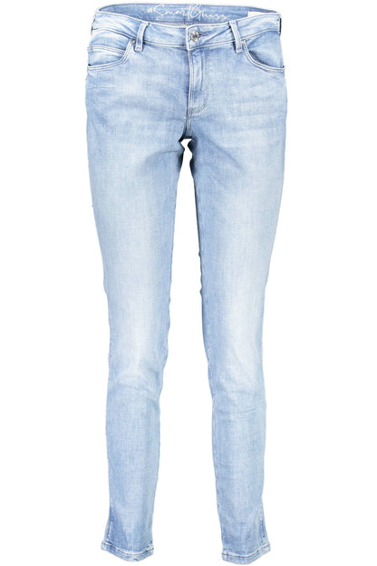 GUESS JEANS JEANS DENIM WOMAN LIGHT BLUE-0