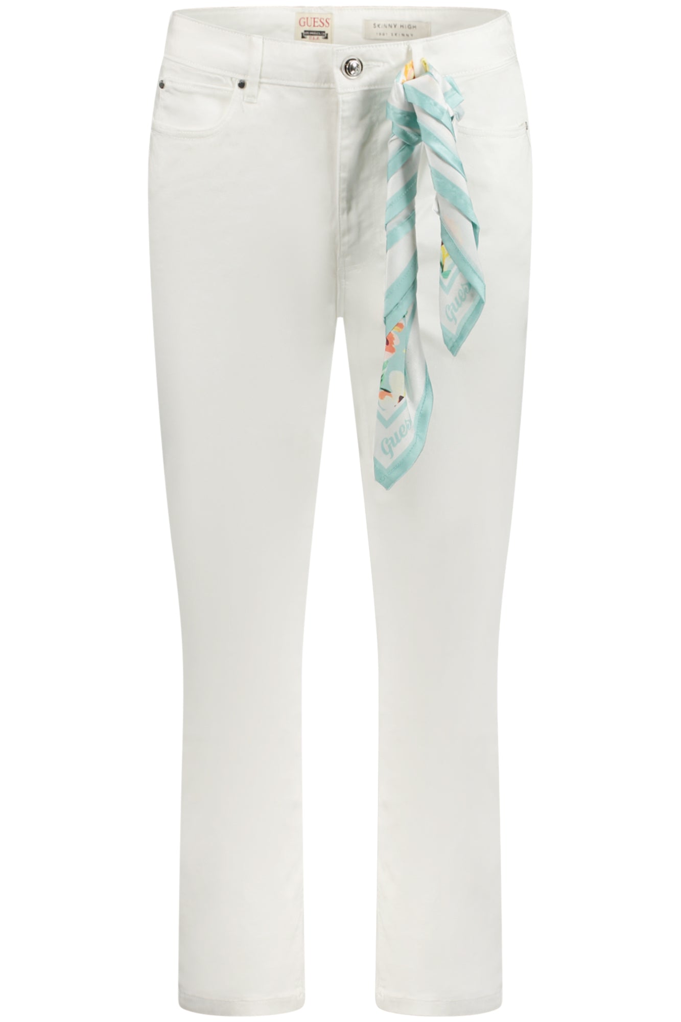 GUESS JEANS WOMEN'S WHITE DENIM JEANS-0