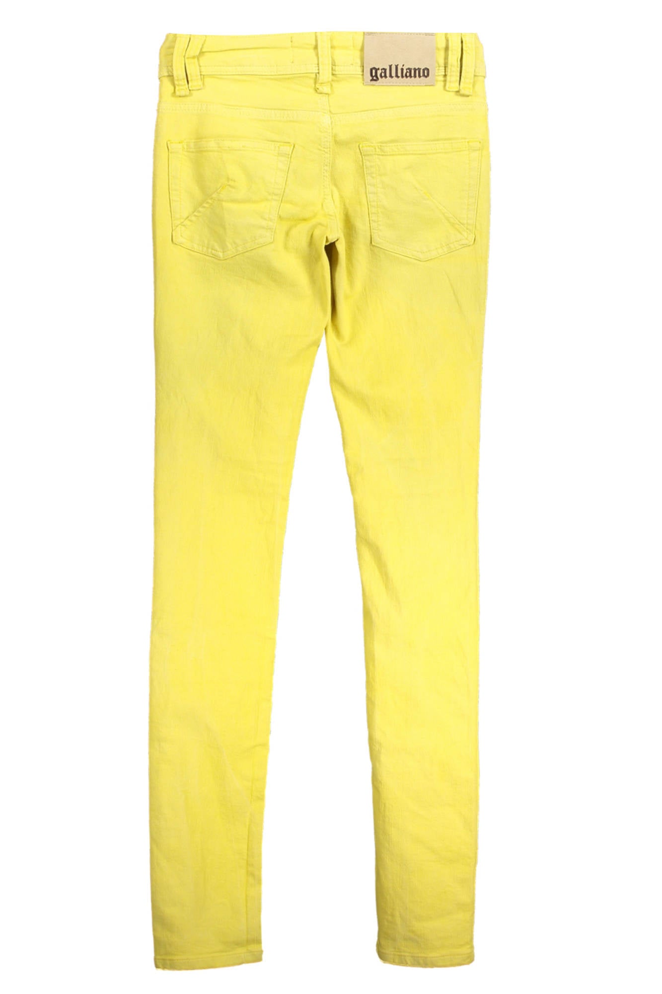 JOHN GALLIANO JEANS DENIM WOMAN YELLOW-1