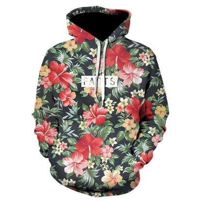 Men/Women autumn winter Hoodies Men's Sweatshirts Rose flower print Sweatshirts Plus Size 5XL Loose pullover Hoodie Tops-6